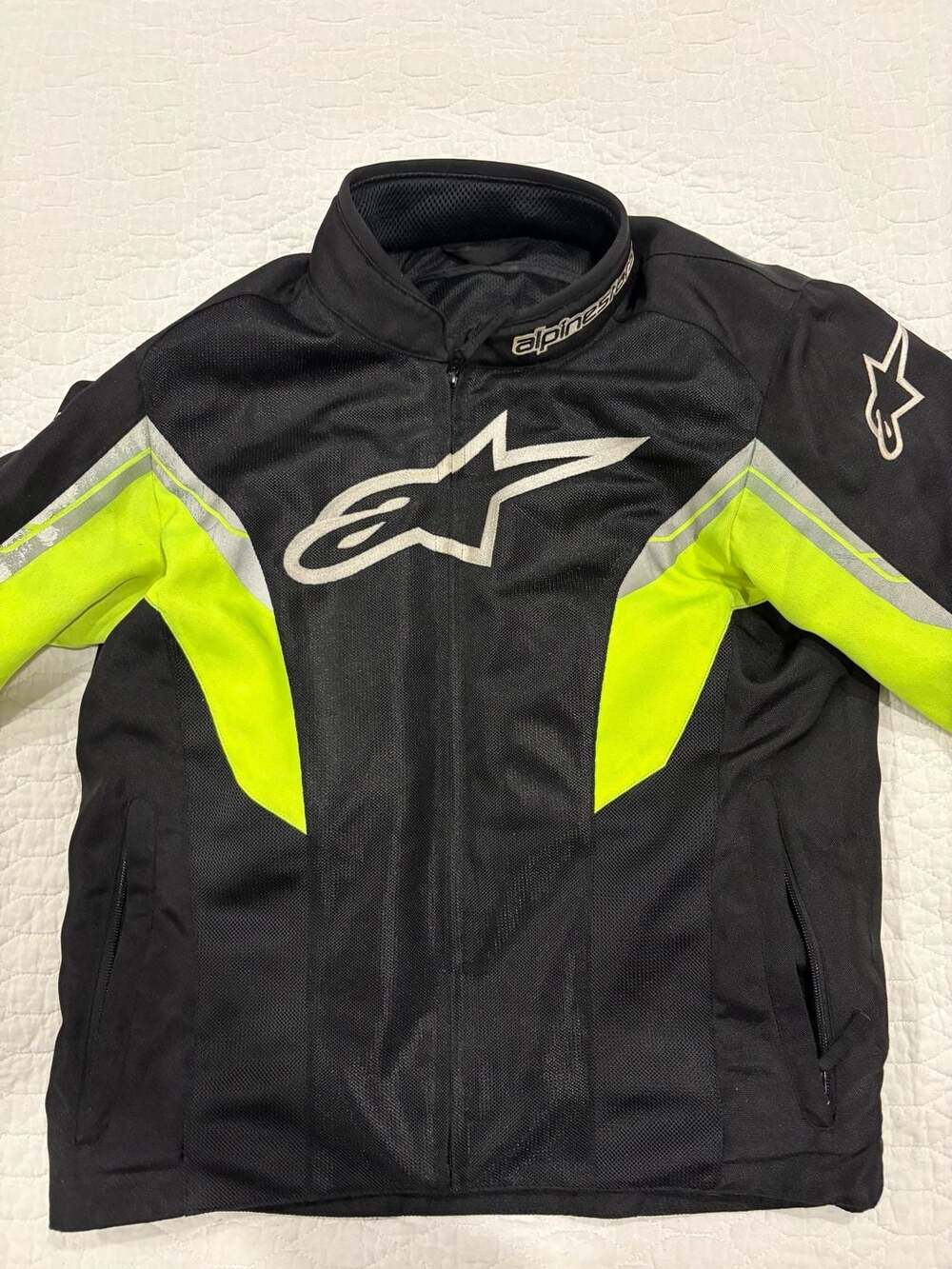 Alpinestars Viper Air Motorcycle Riding Jacket Black Hi-Vis Yellow Men’s M